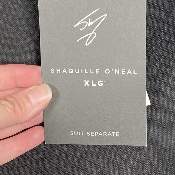 NEW Shaquille O'neal Mens Dress Pant 56x32 Suit Separates Black Stretch - Picture 5 of 7